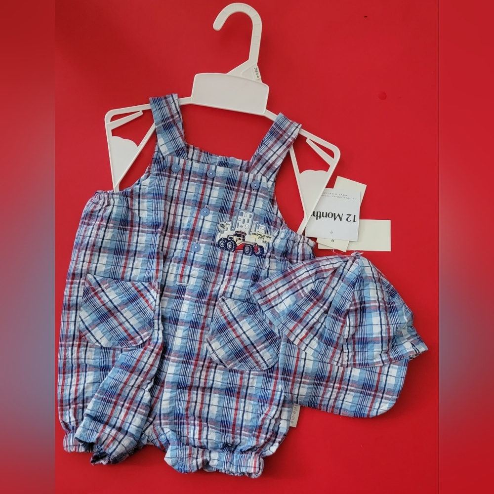 Jumper with cap 12 mos